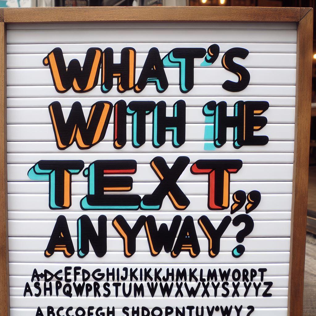 AI-generated image with text errors